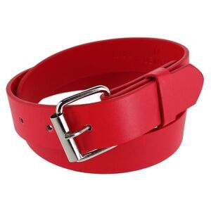 CTM Kids' Solid Bold Color Belt with Roller Buckle